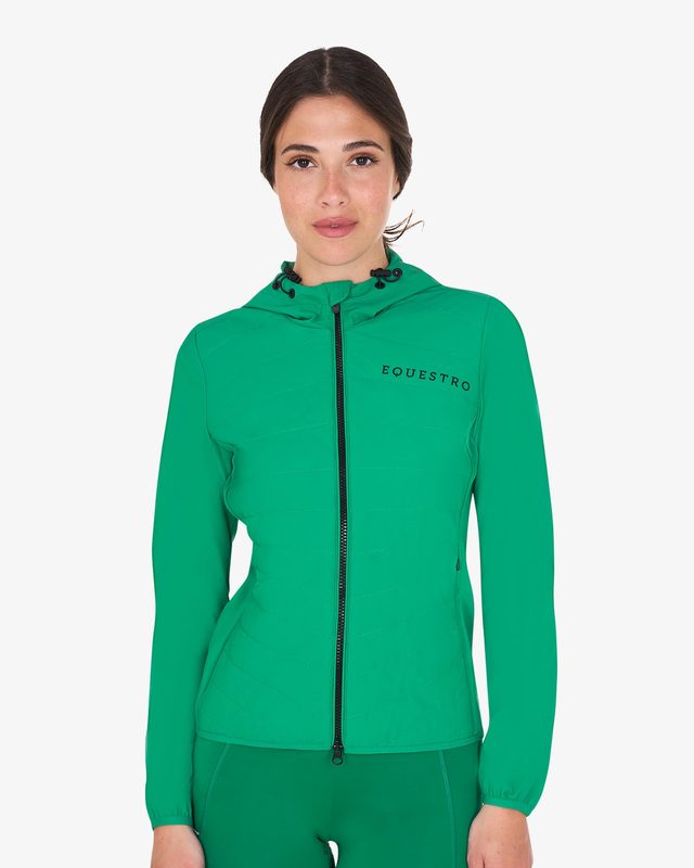 Piumino donna in tessuto misto tecnico