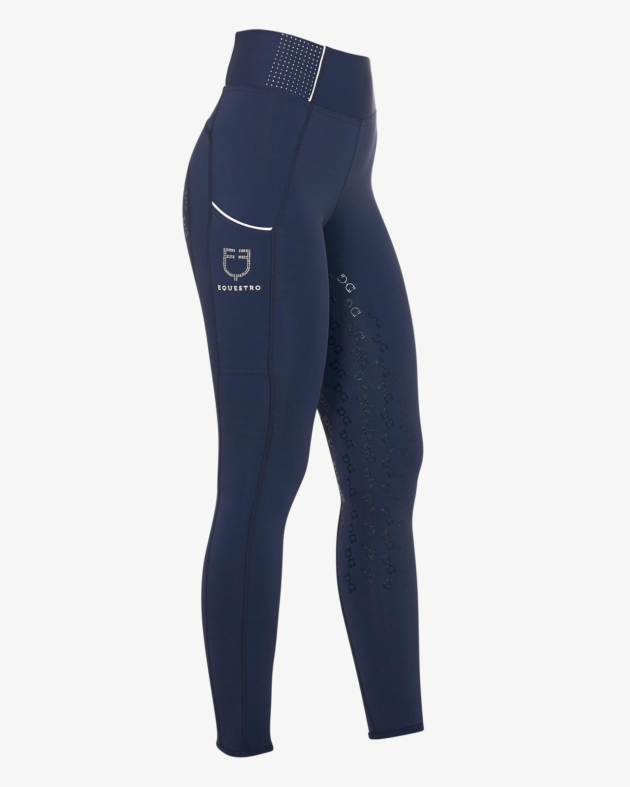 Leggings donna slim fit con strass