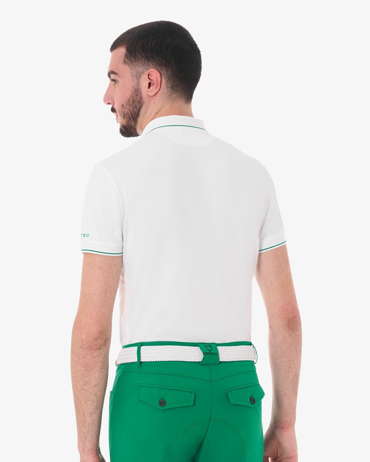 Polo training uomo con dettagli a contrasto