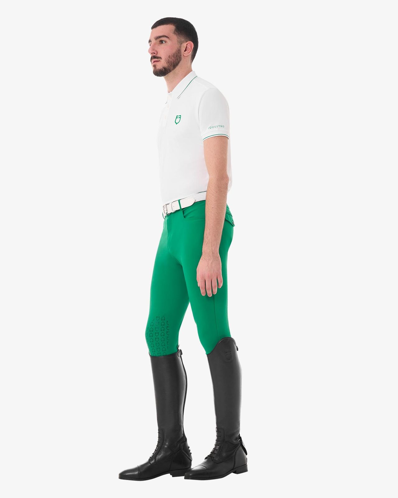 Polo training uomo con dettagli a contrasto