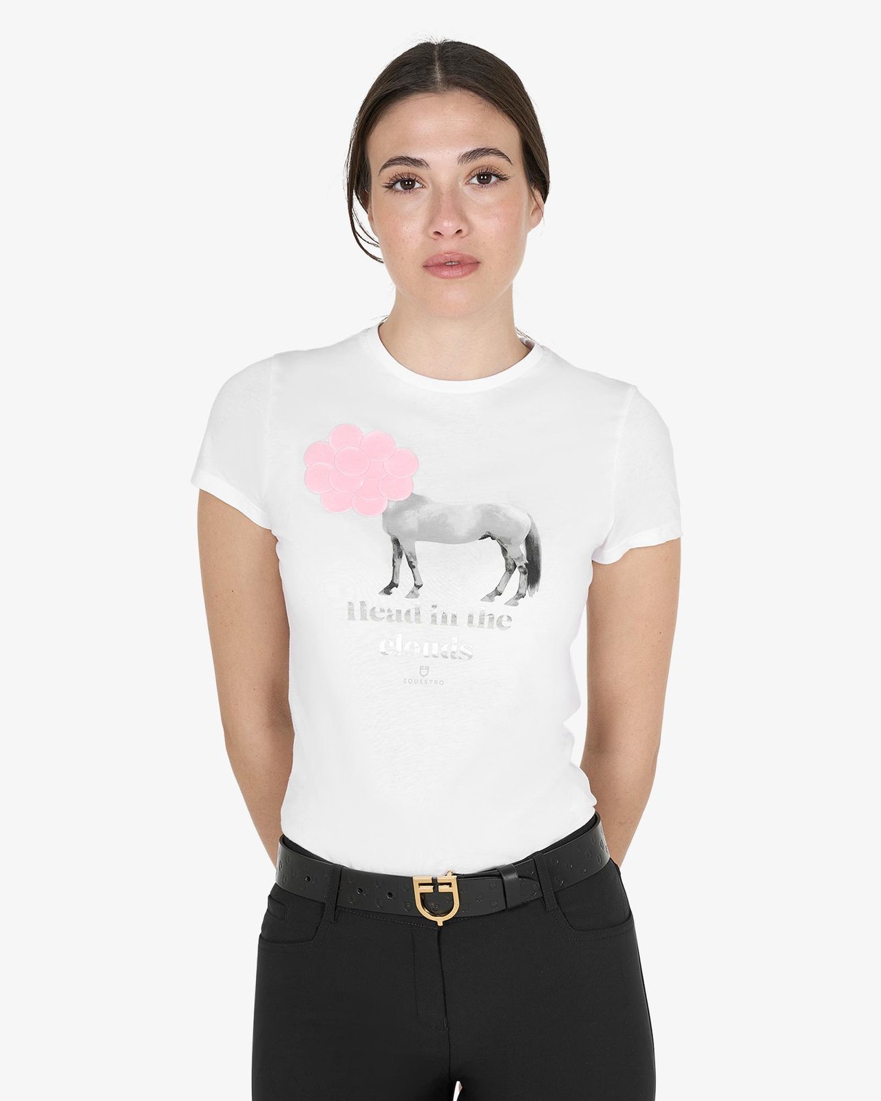 T-shirt donna Head In The Clouds in cotone
