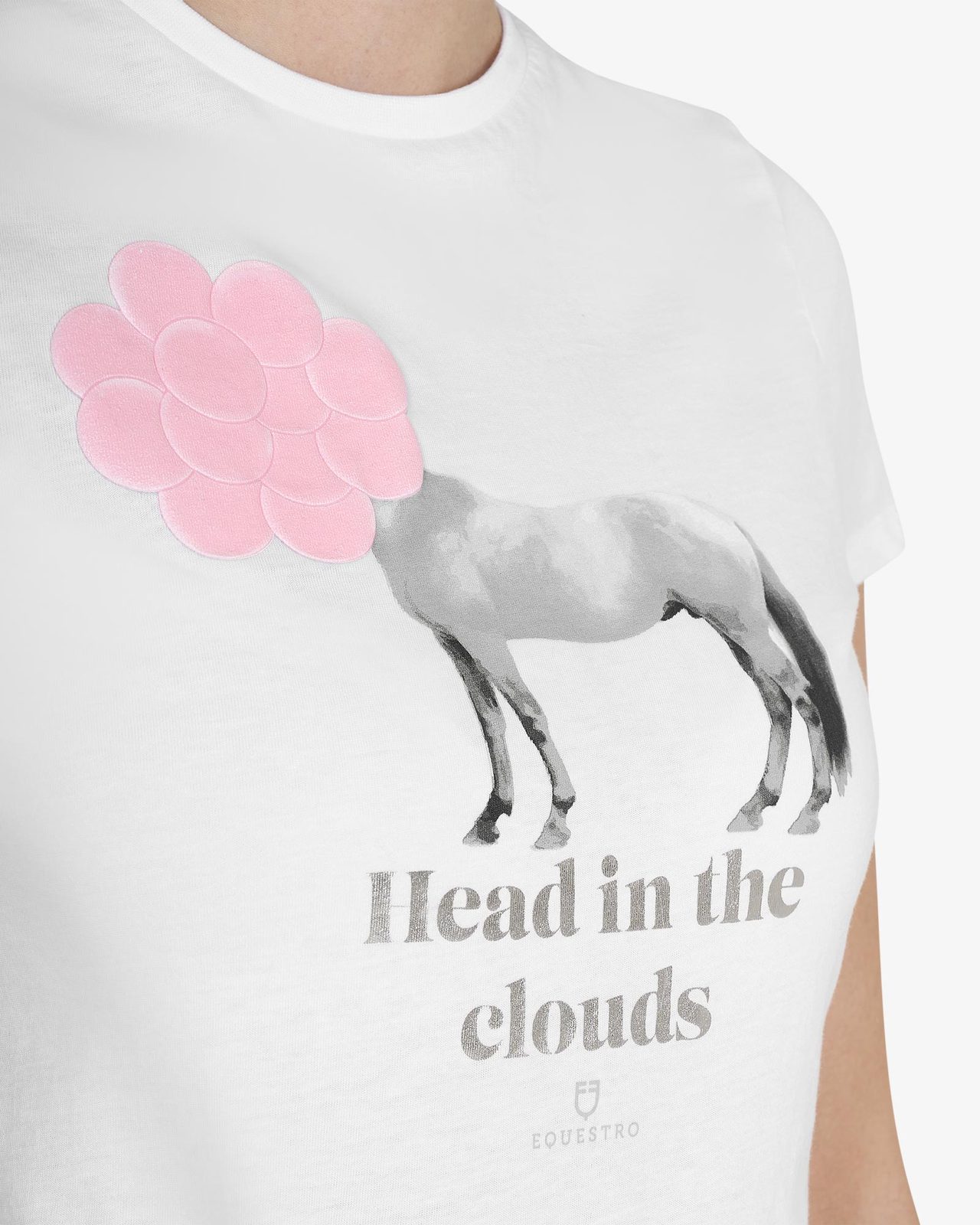 T-shirt donna Head In The Clouds in cotone