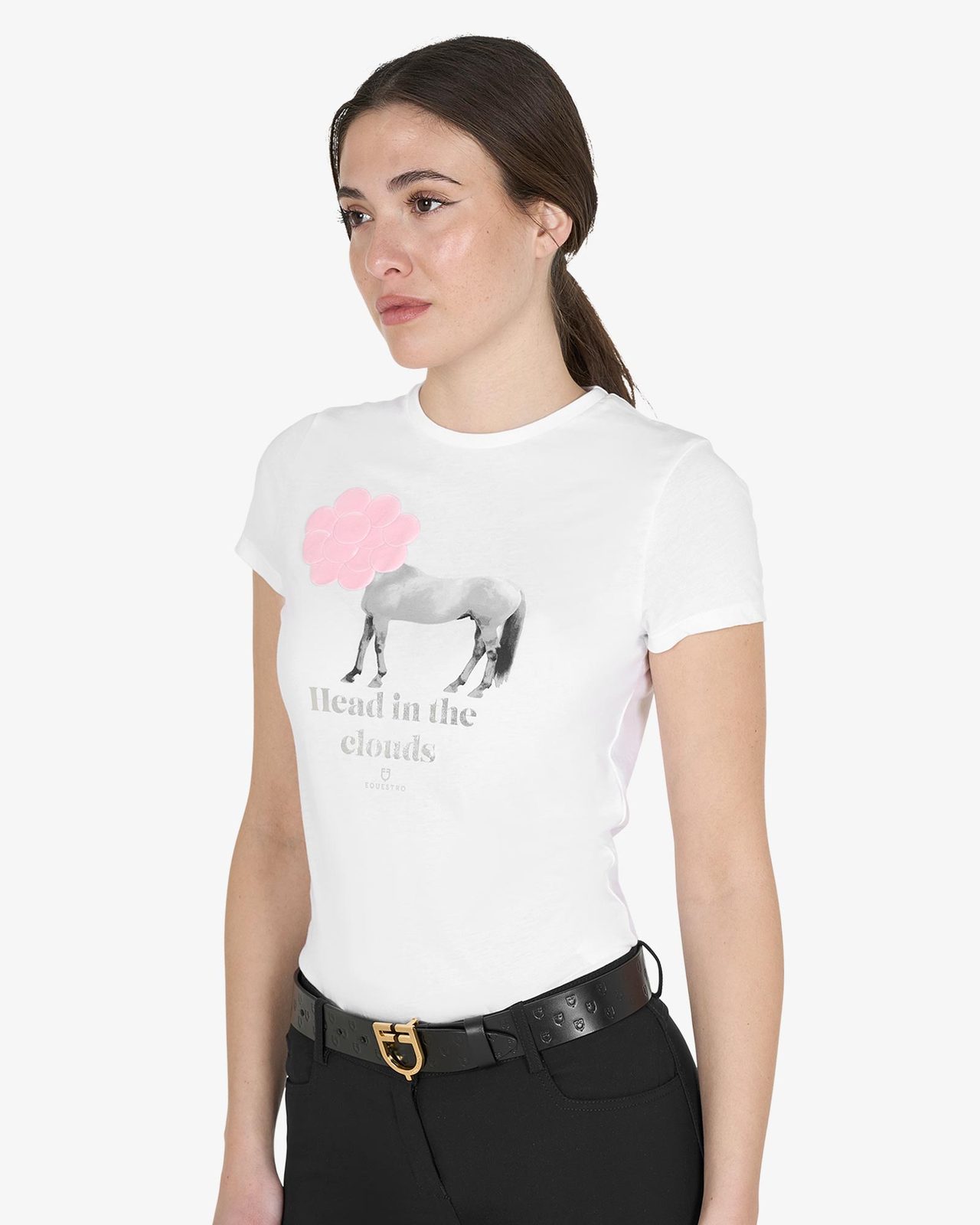 T-shirt donna Head In The Clouds in cotone