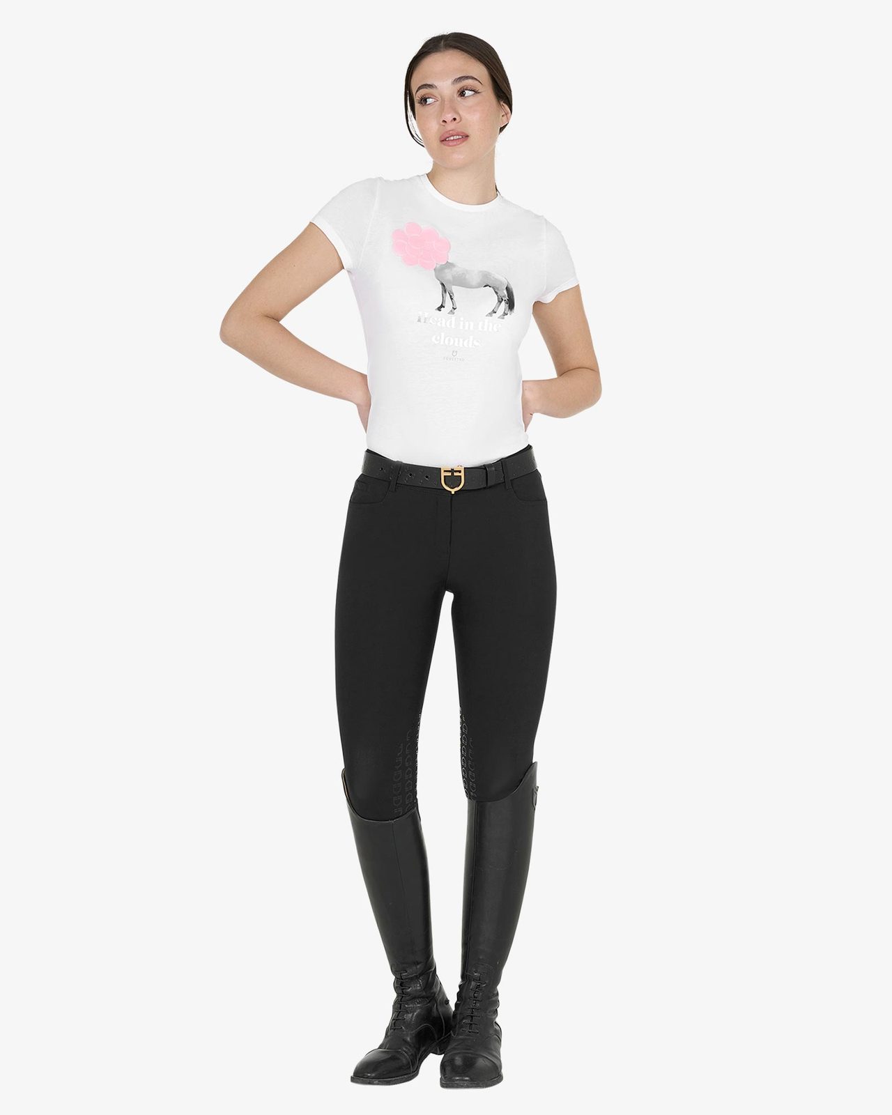 T-shirt donna Head In The Clouds in cotone