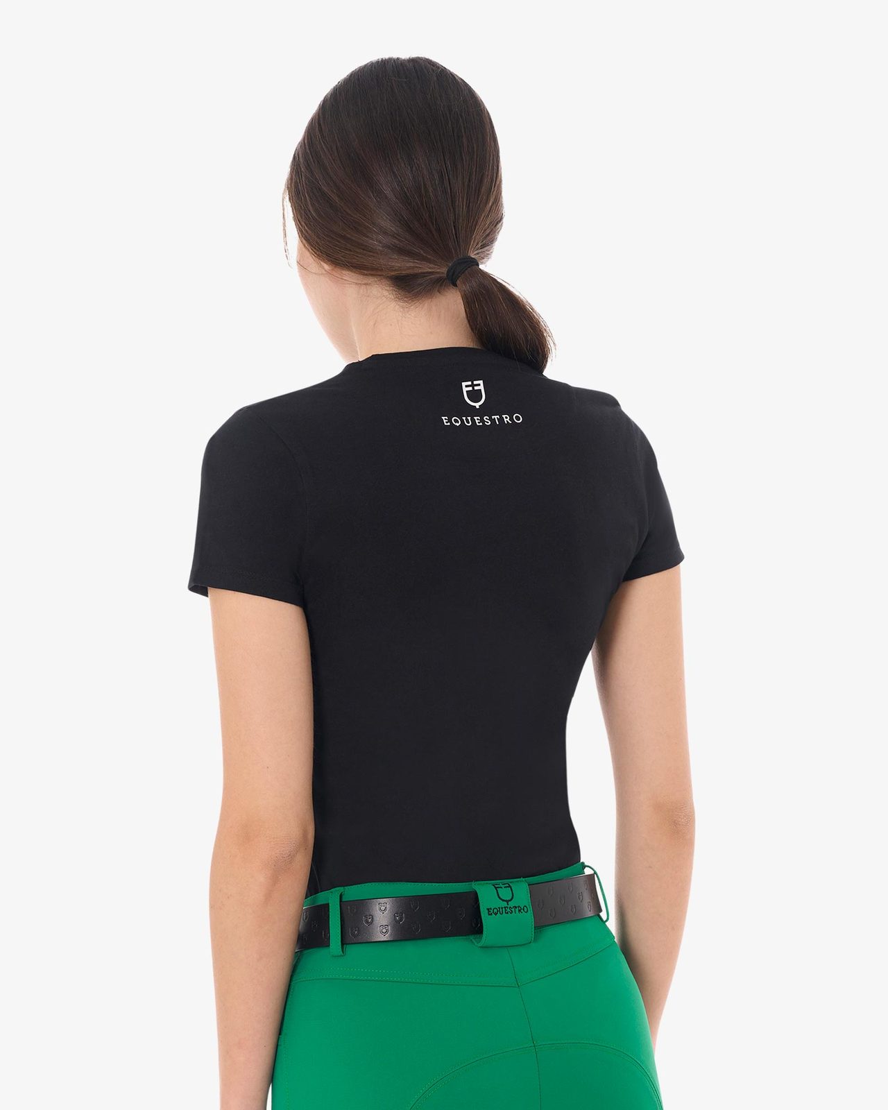 Women's Stripe Horse Club cotton T-shirt
