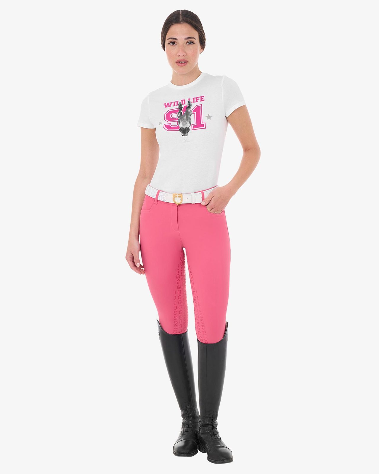 T-shirt donna Wild Life in cotone con stampa