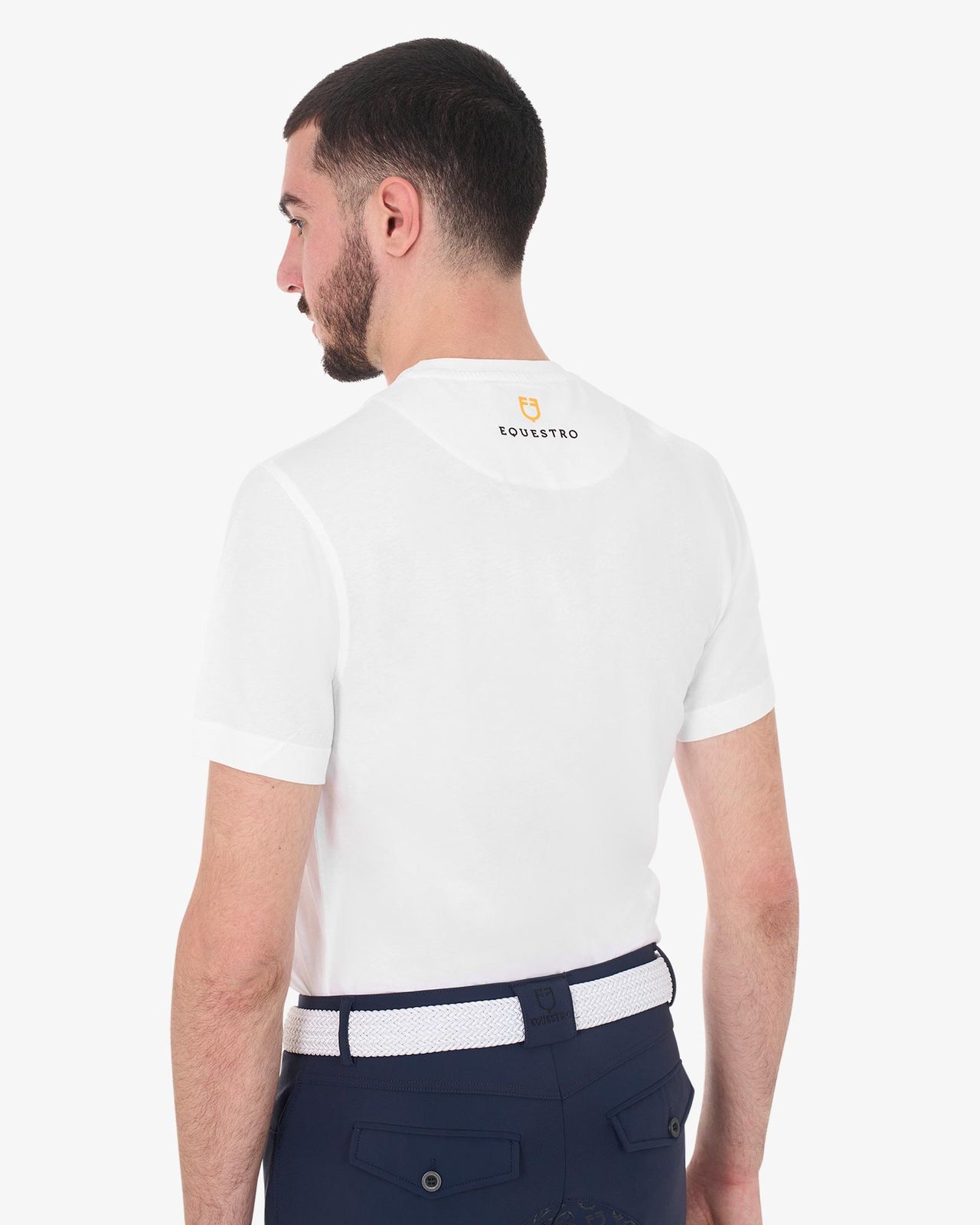 Men's basic T-shirt with tone-on-tone logo