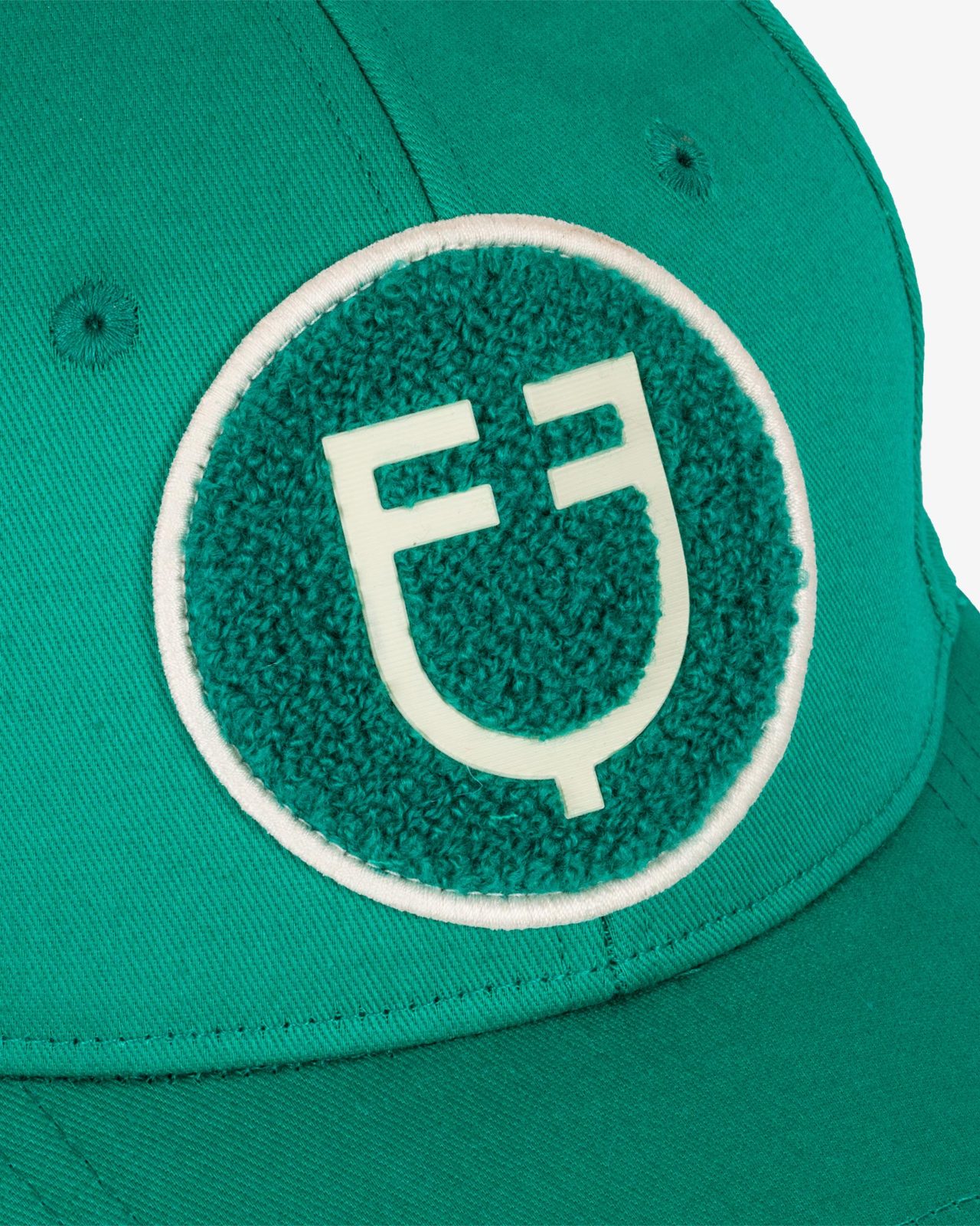 Baseball hat with sponge logo patch