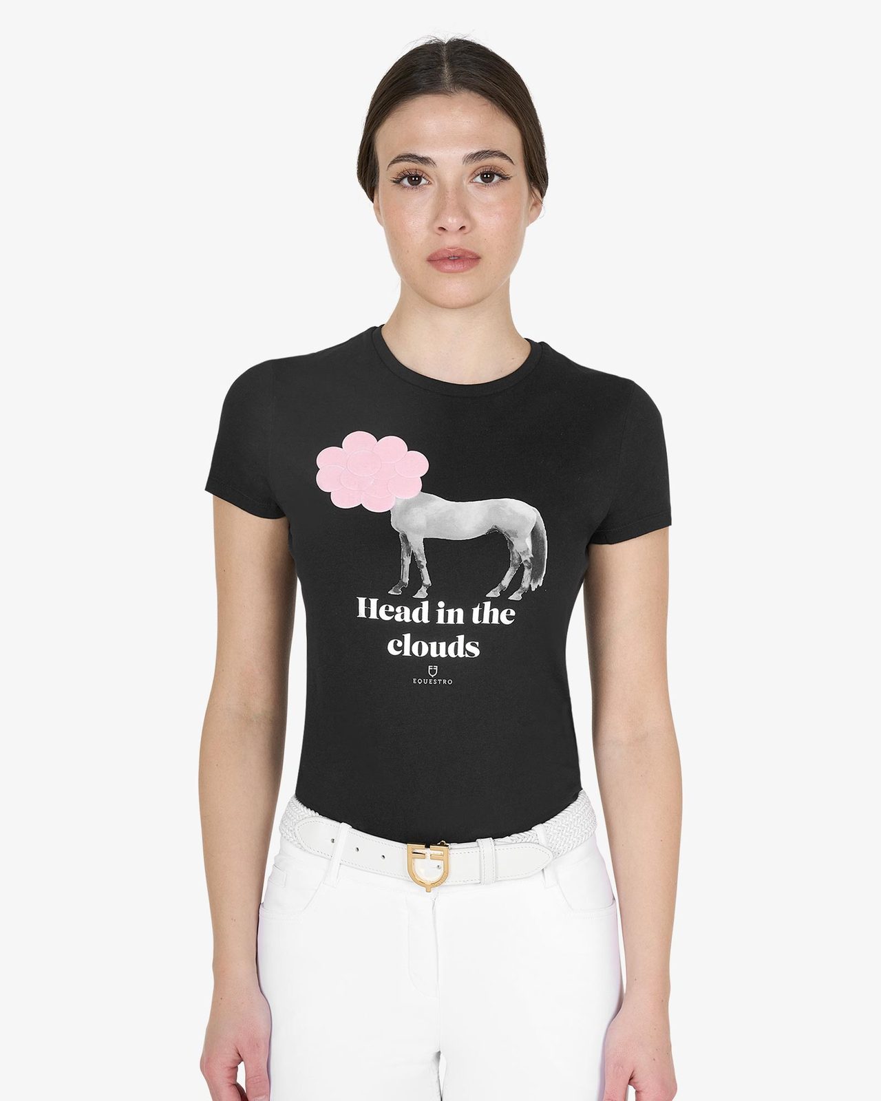 T-shirt donna Head In The Clouds in cotone
