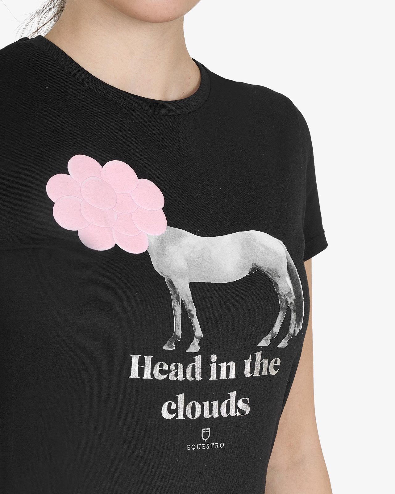 T-shirt donna Head In The Clouds in cotone