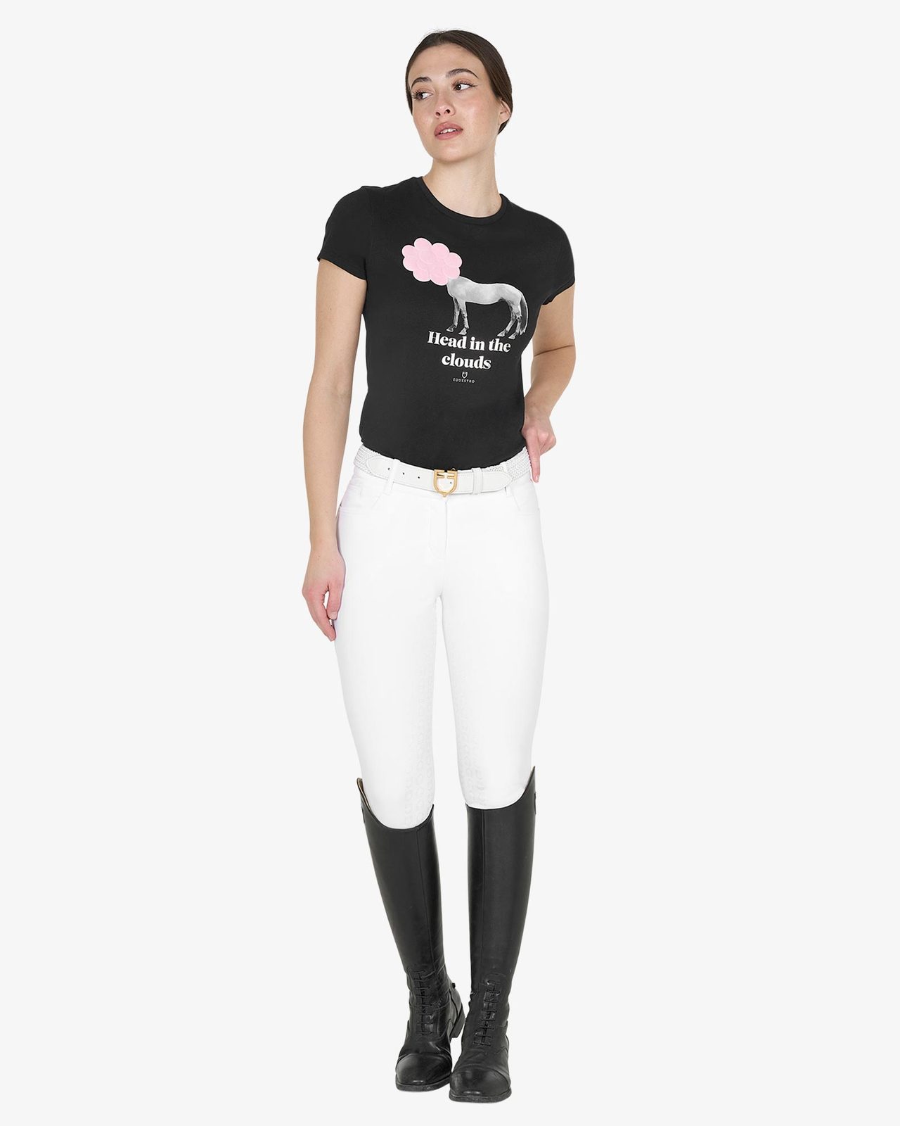 T-shirt donna Head In The Clouds in cotone
