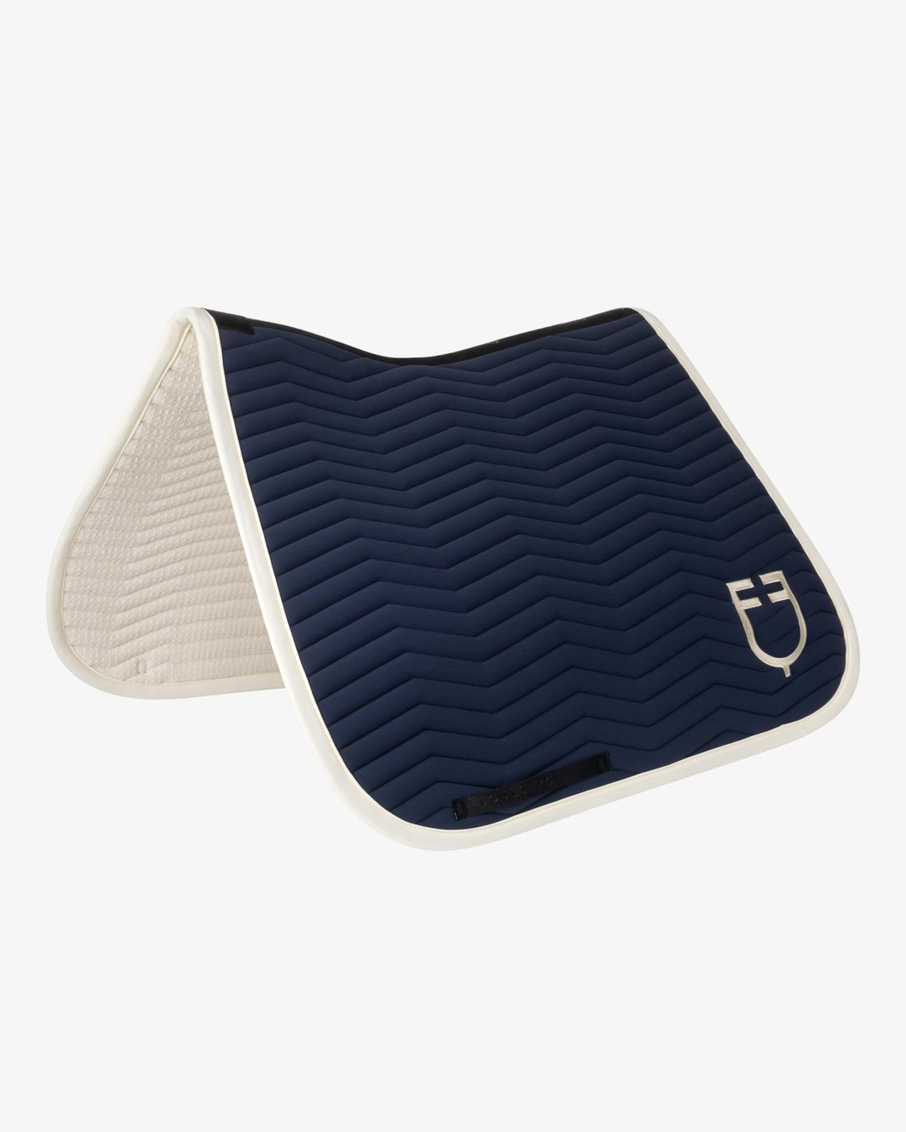 Wave Quilting dressage saddle pad in technical fabric