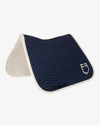 Wave Quilting dressage saddle pad in technical fabric
