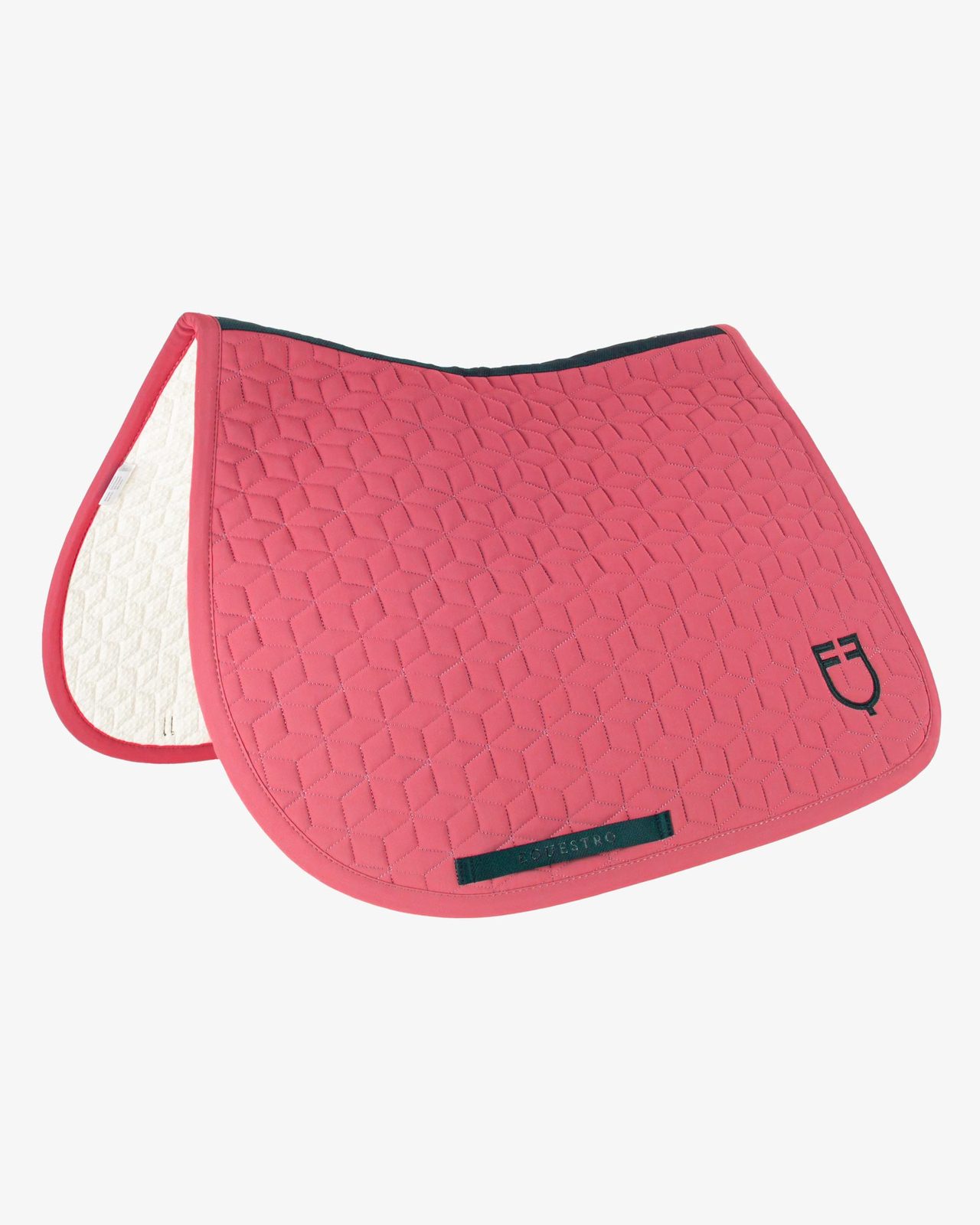 Jumping saddle pad cube quilting