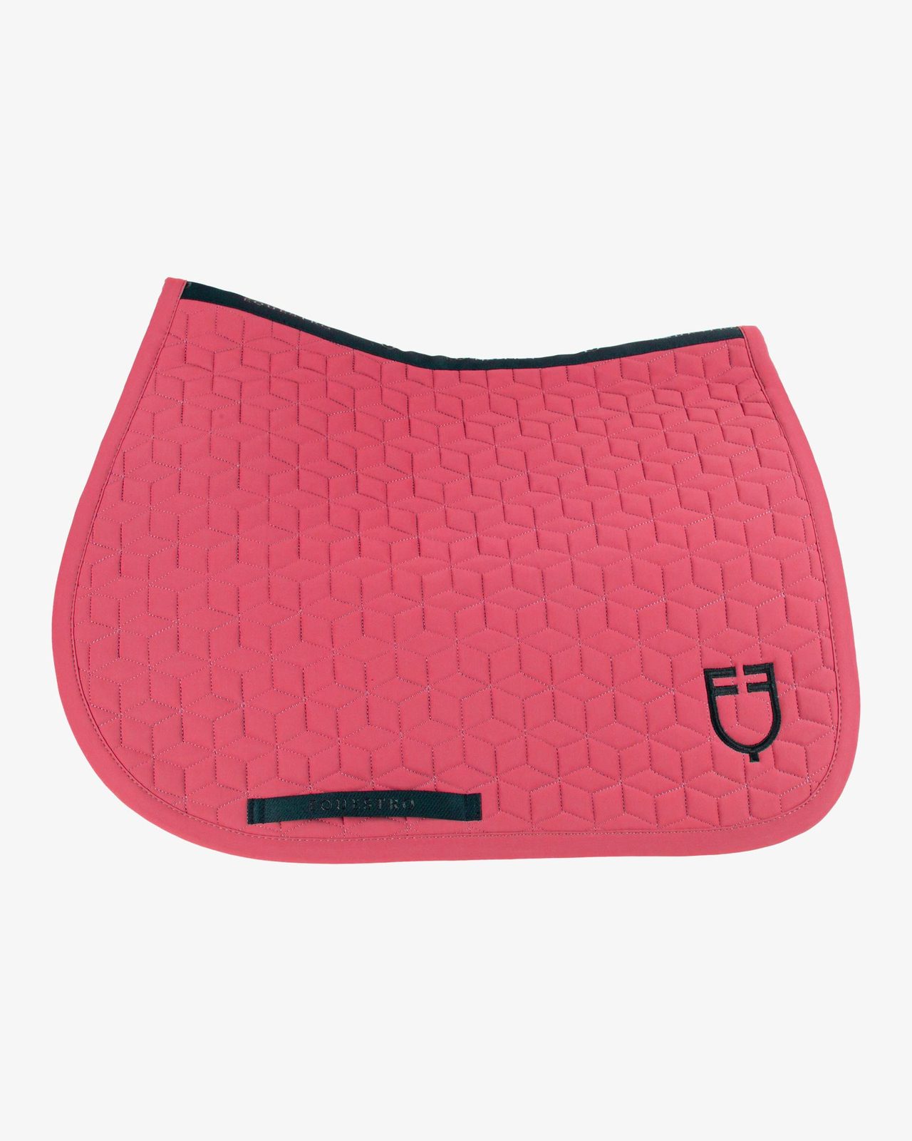 Jumping saddle pad cube quilting