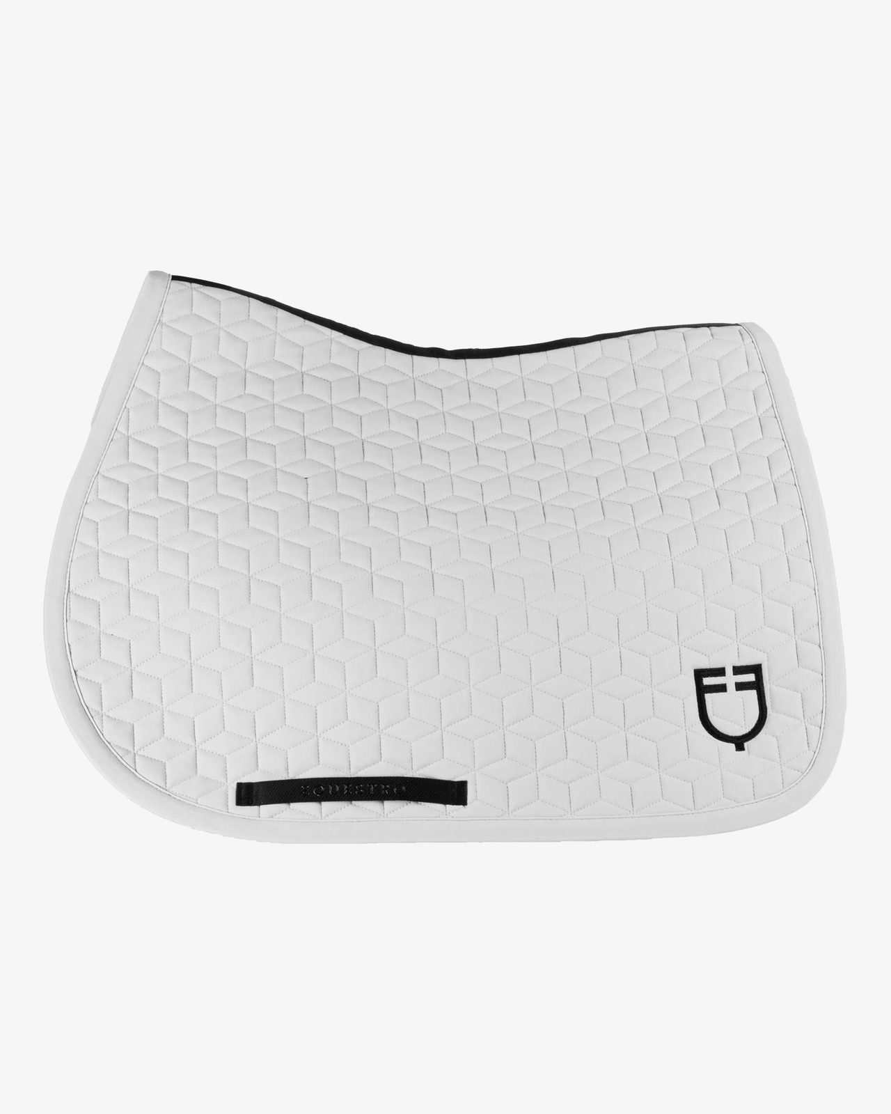 Jumping saddle pad cube quilting