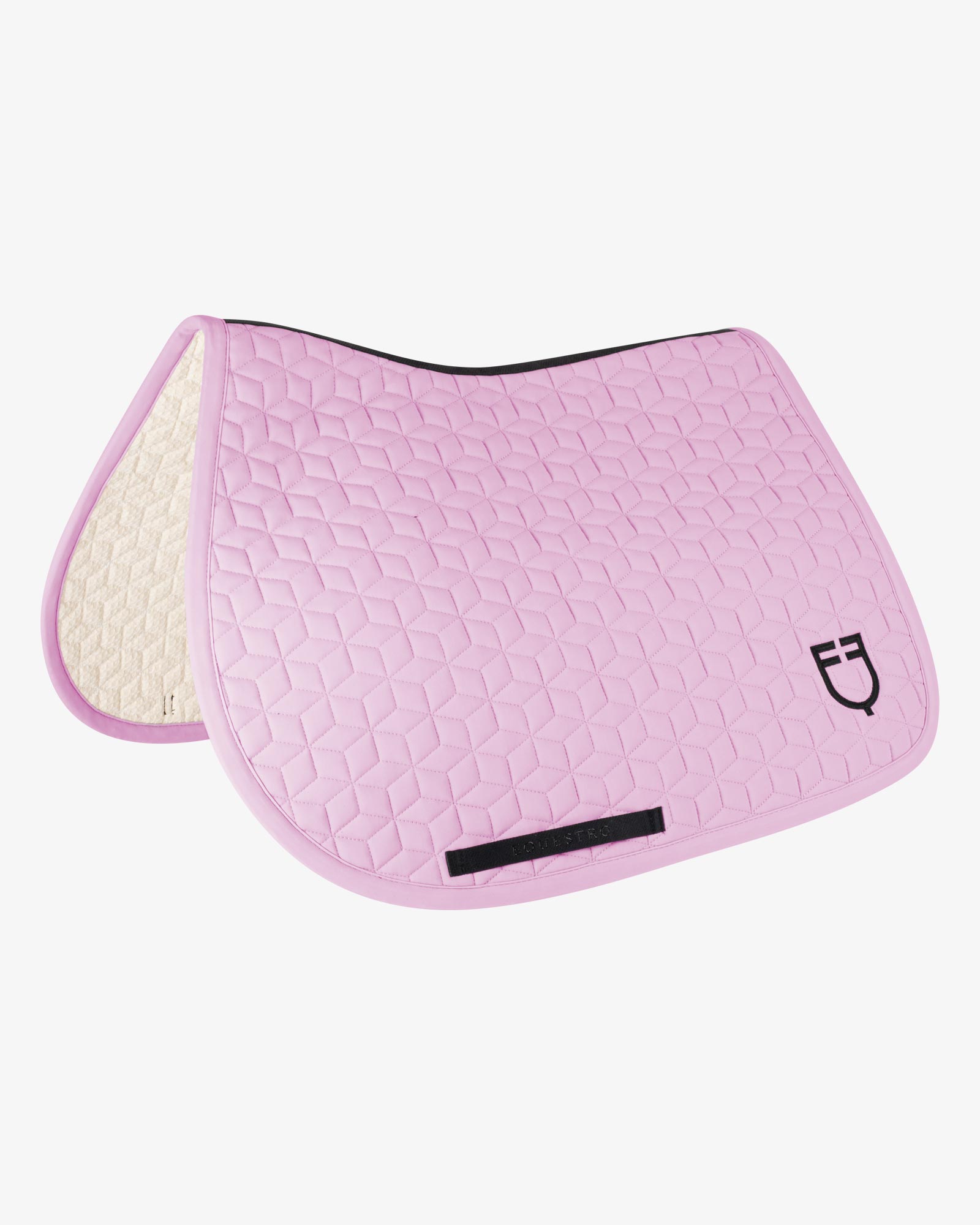 Jumping saddle pad cube quilting