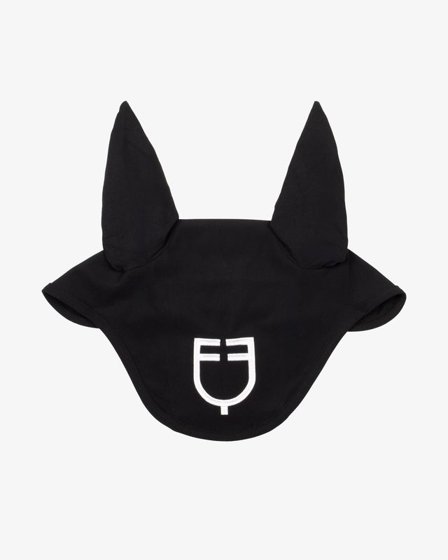 Cuffietta in tessuto tecnico elasticizzato con logo