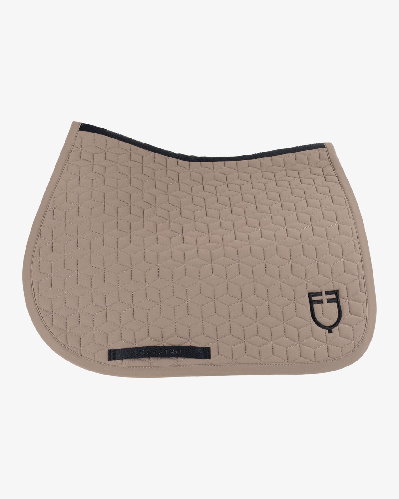 Jumping saddle pad cube quilting