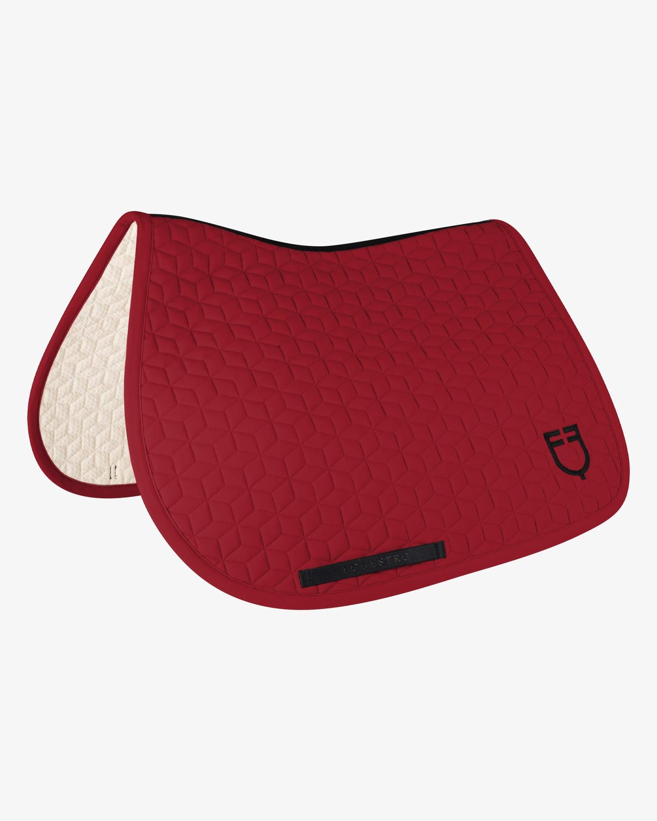 Jumping saddle pad cube quilting