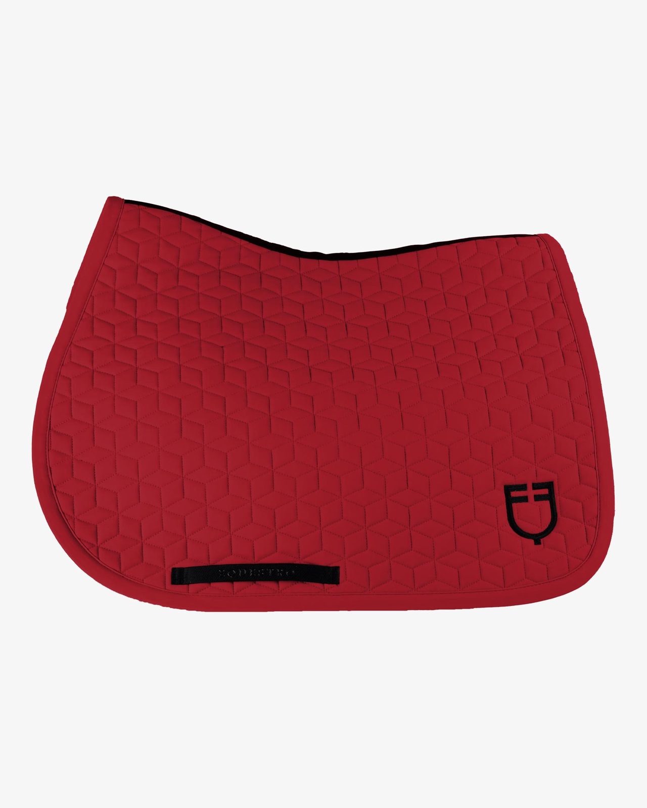 Jumping saddle pad cube quilting