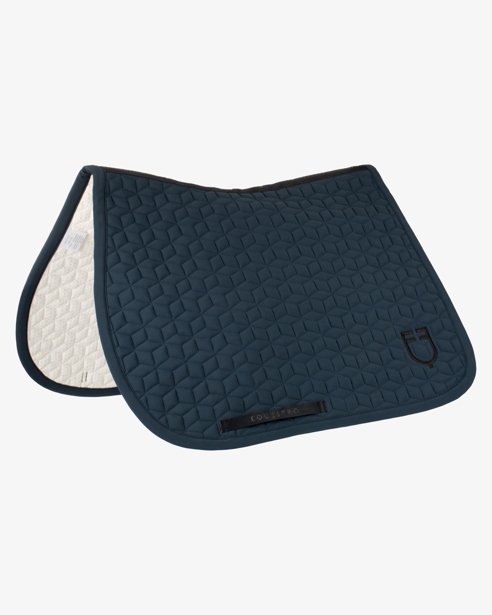 Jumping saddle pad cube quilting
