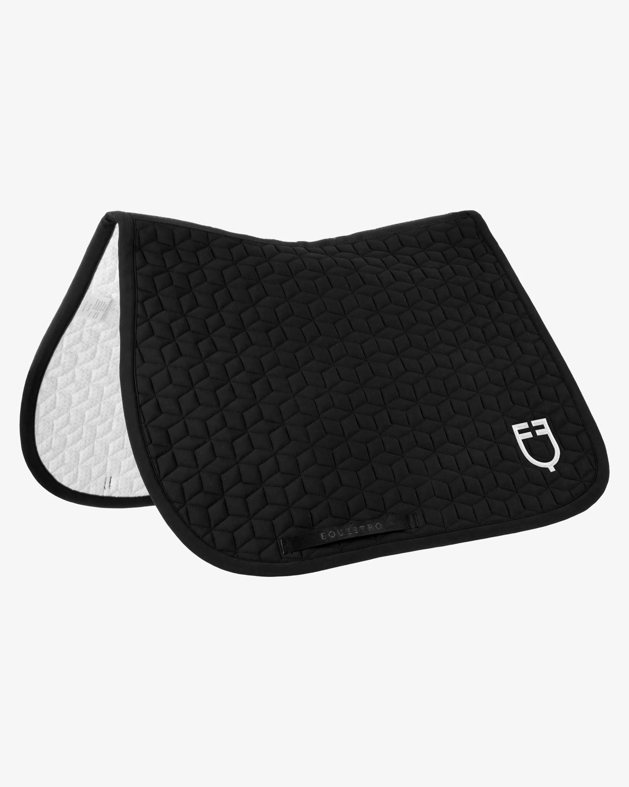 Jumping saddle pad cube quilting