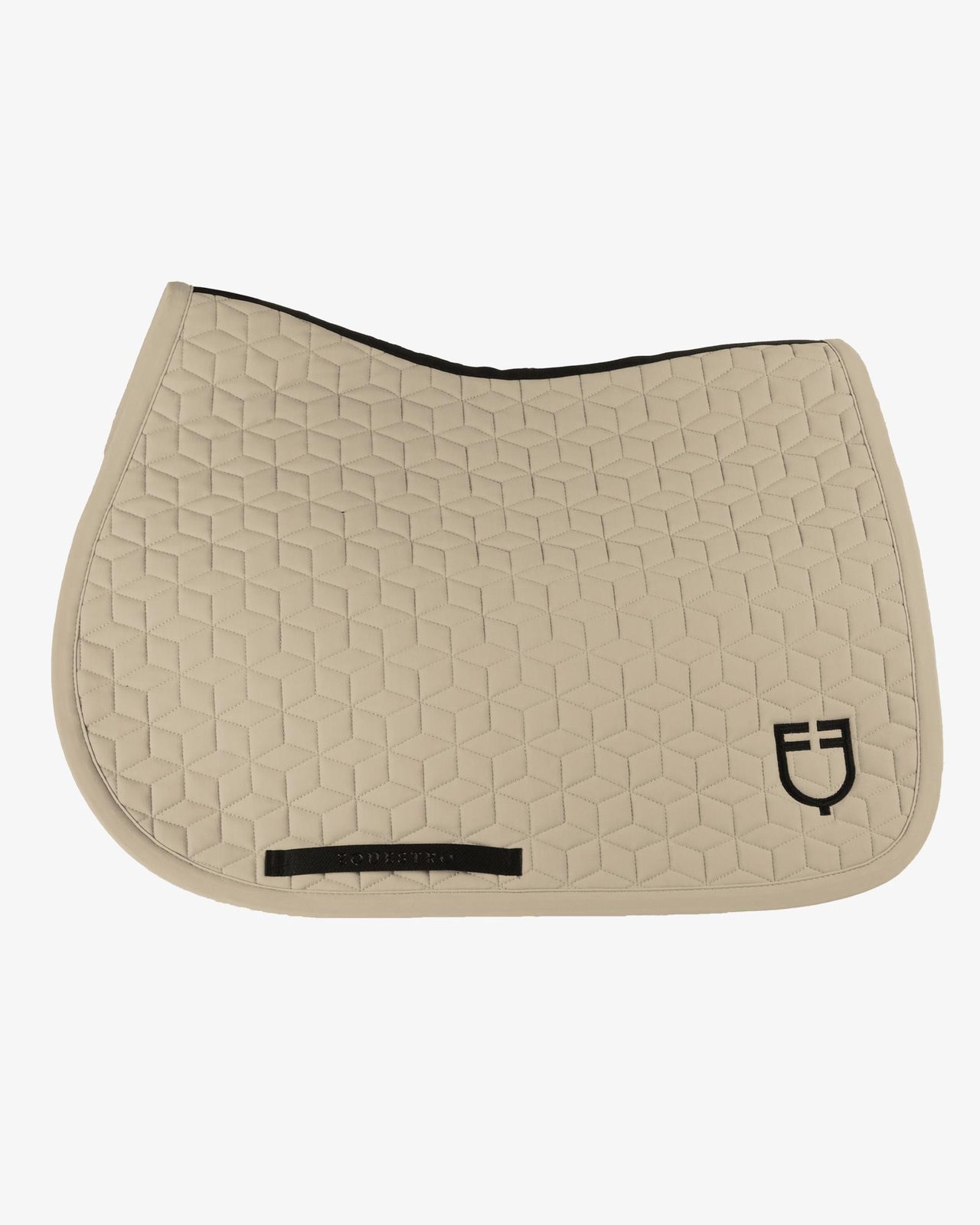 Jumping saddle pad cube quilting