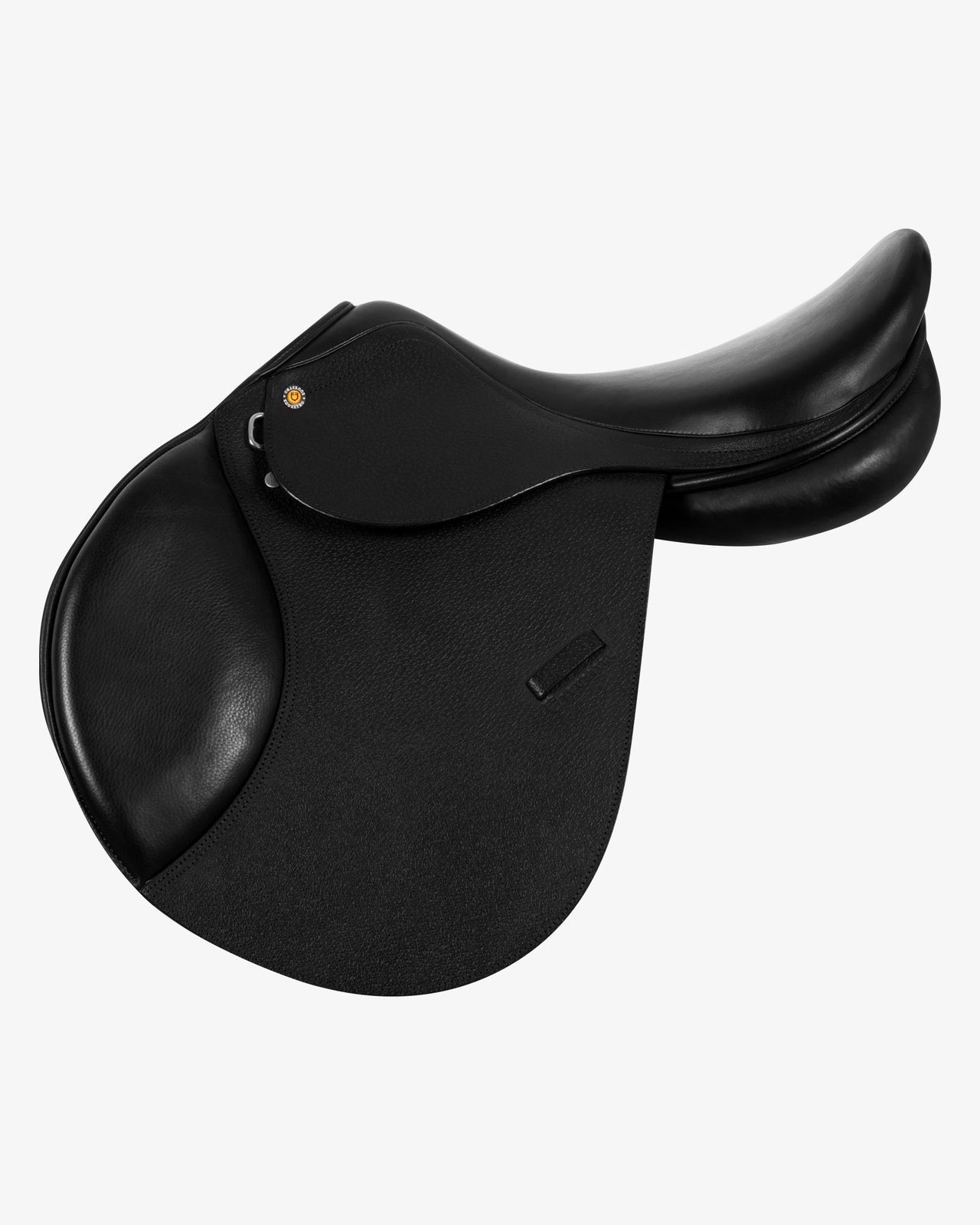 Jumping saddle hammered leather