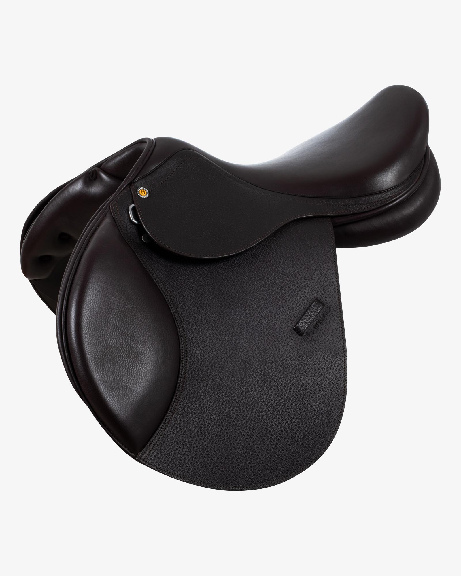 Jumping saddle hammered leather