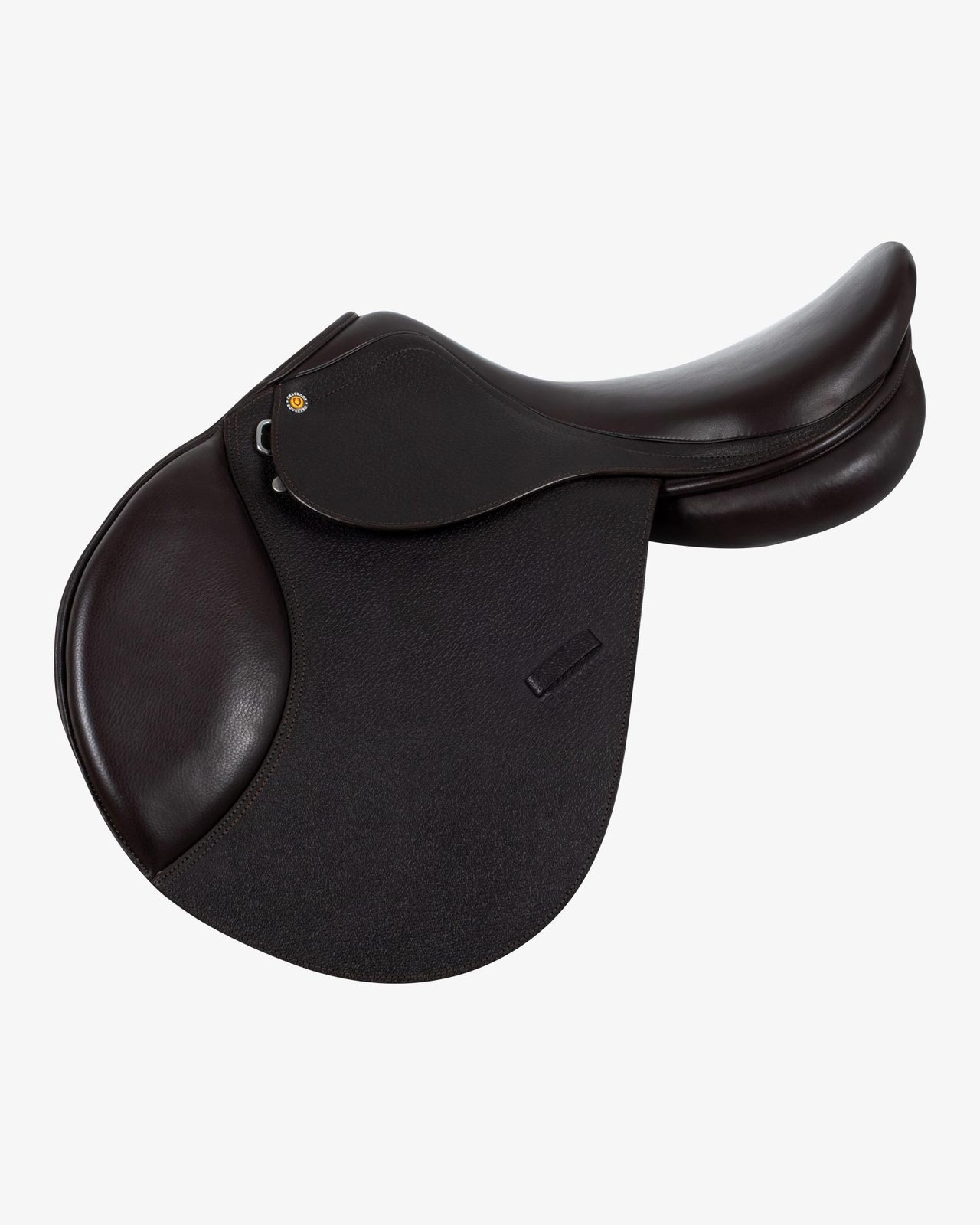 Jumping saddle hammered leather