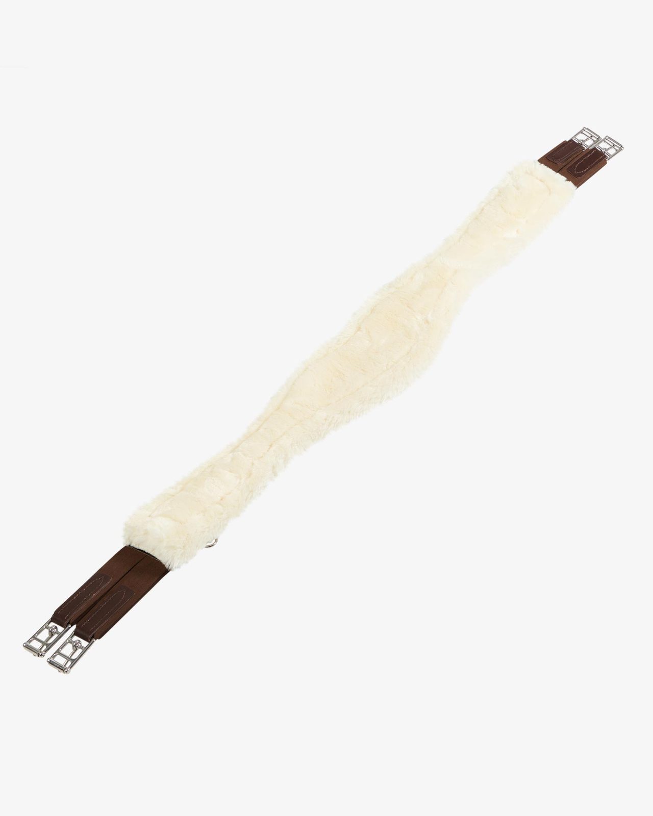 Jumping girth with synthetic lambskin