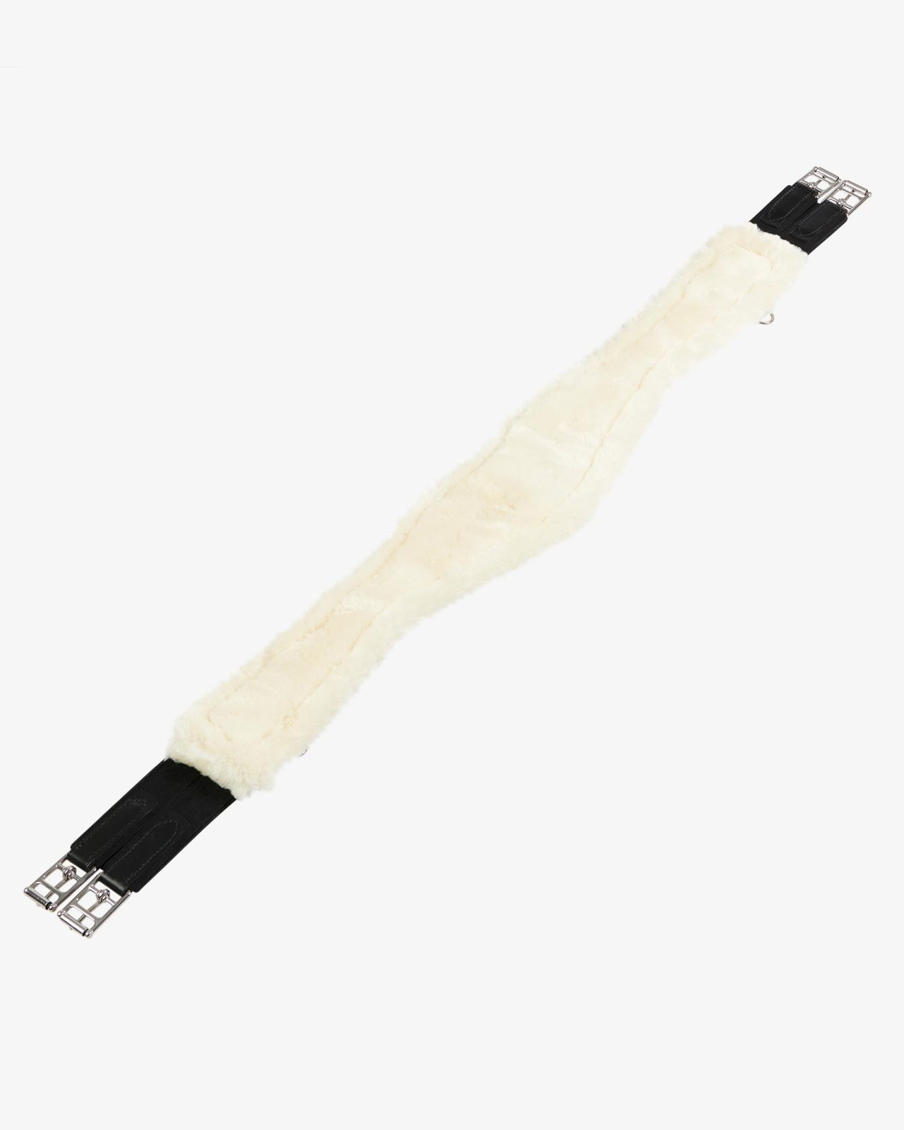 Jumping girth with synthetic lambskin