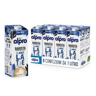 ALPRO QUESTO NON È LATTE BARISTA Gusto Latte - 100% Vegetale 8x1L
