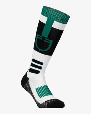 Sock in technical and breathable fabric with logo