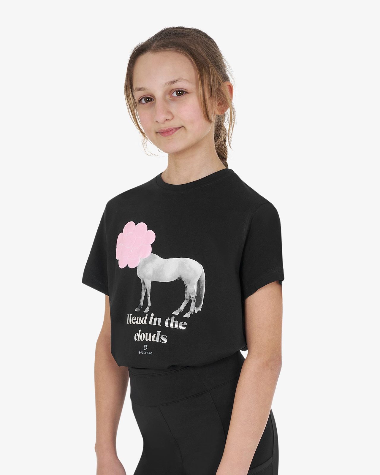 T-shirt bambina Head In The Clouds in cotone