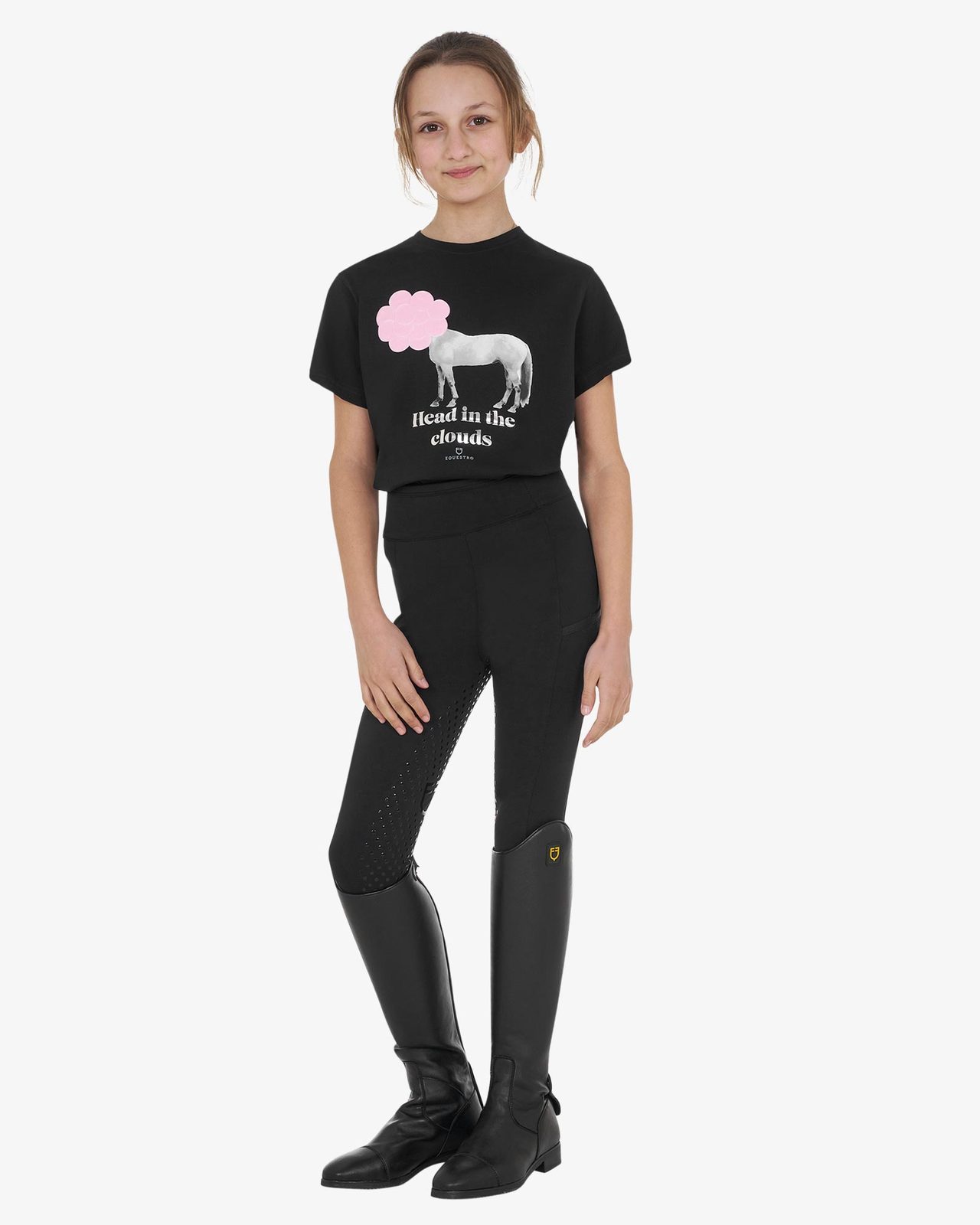 T-shirt bambina Head In The Clouds in cotone