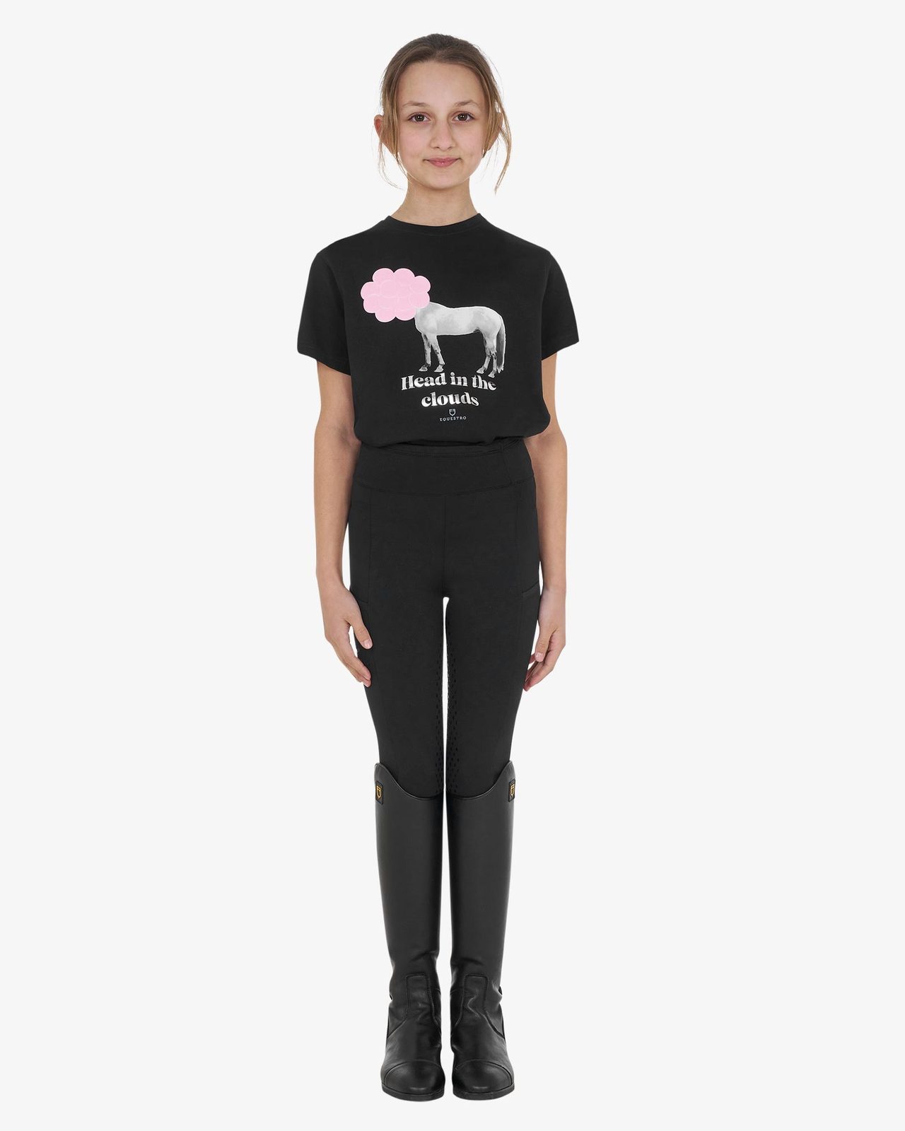 T-shirt bambina Head In The Clouds in cotone
