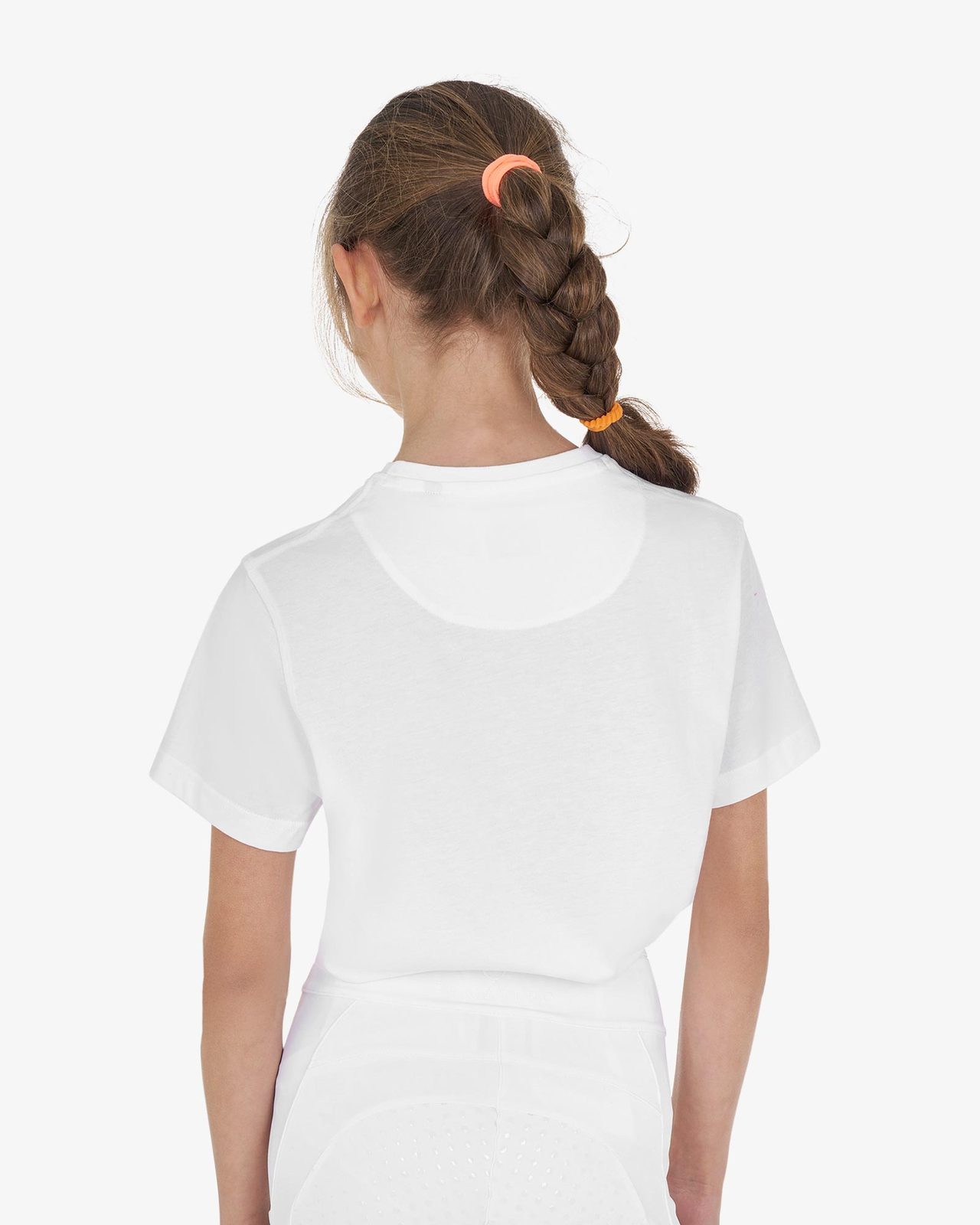 T-shirt bambina Jumping Horse Club in cotone