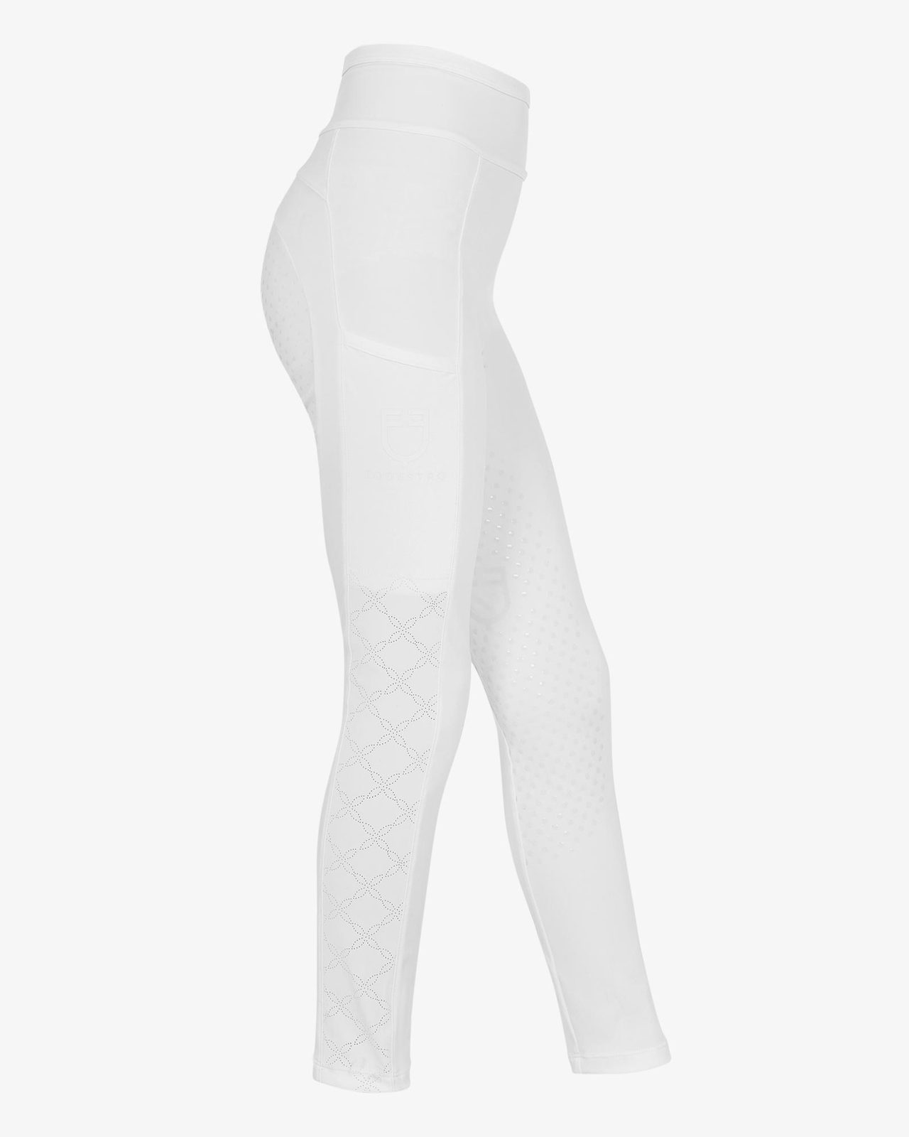Leggings bambina con decorazioni perforate