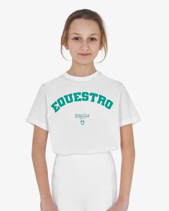 T-shirt bambina Horse Club in cotone