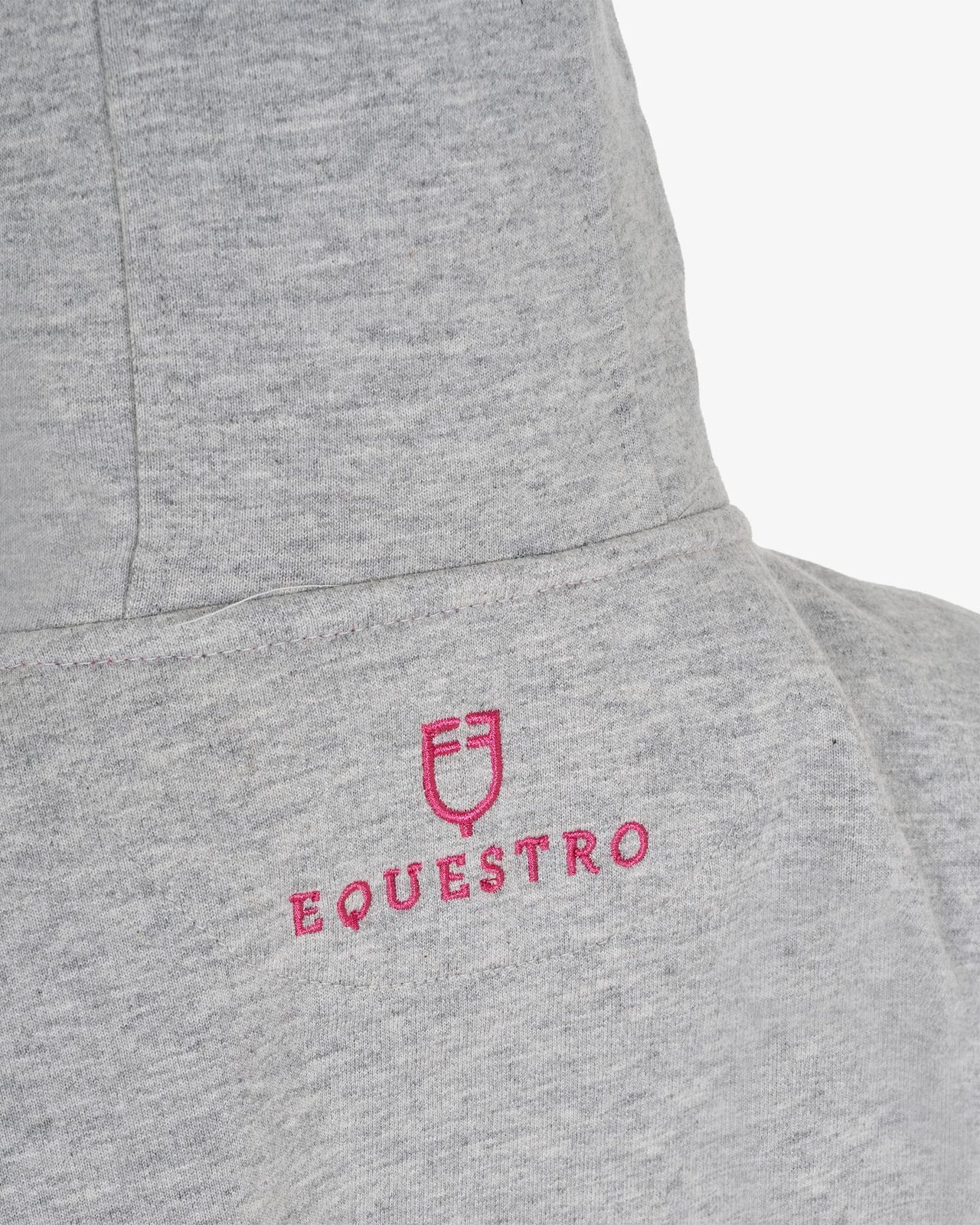 Kids' hoodie with zip and sponge lettering