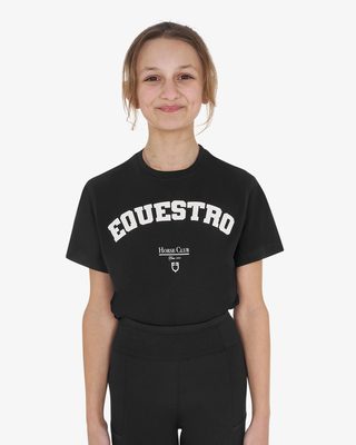 T-shirt bambina Horse Club in cotone