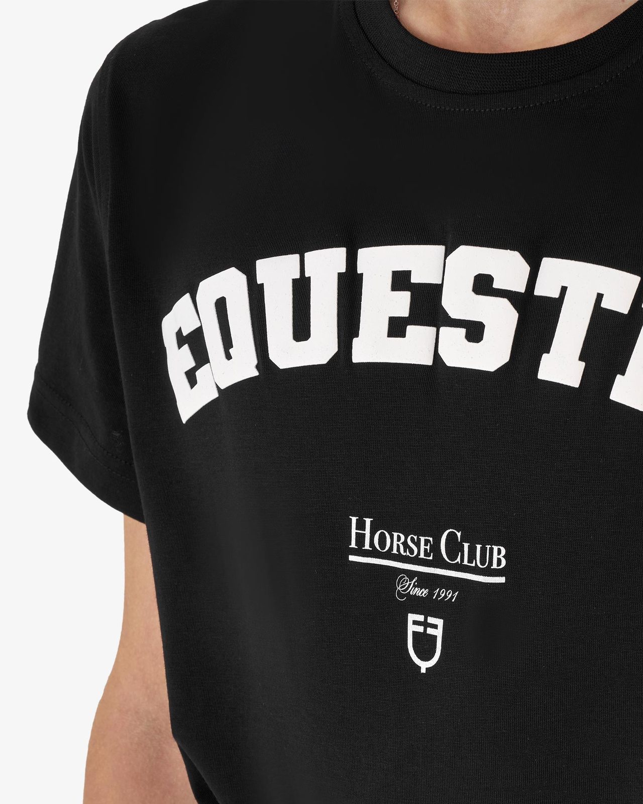 T-shirt bambina Horse Club in cotone