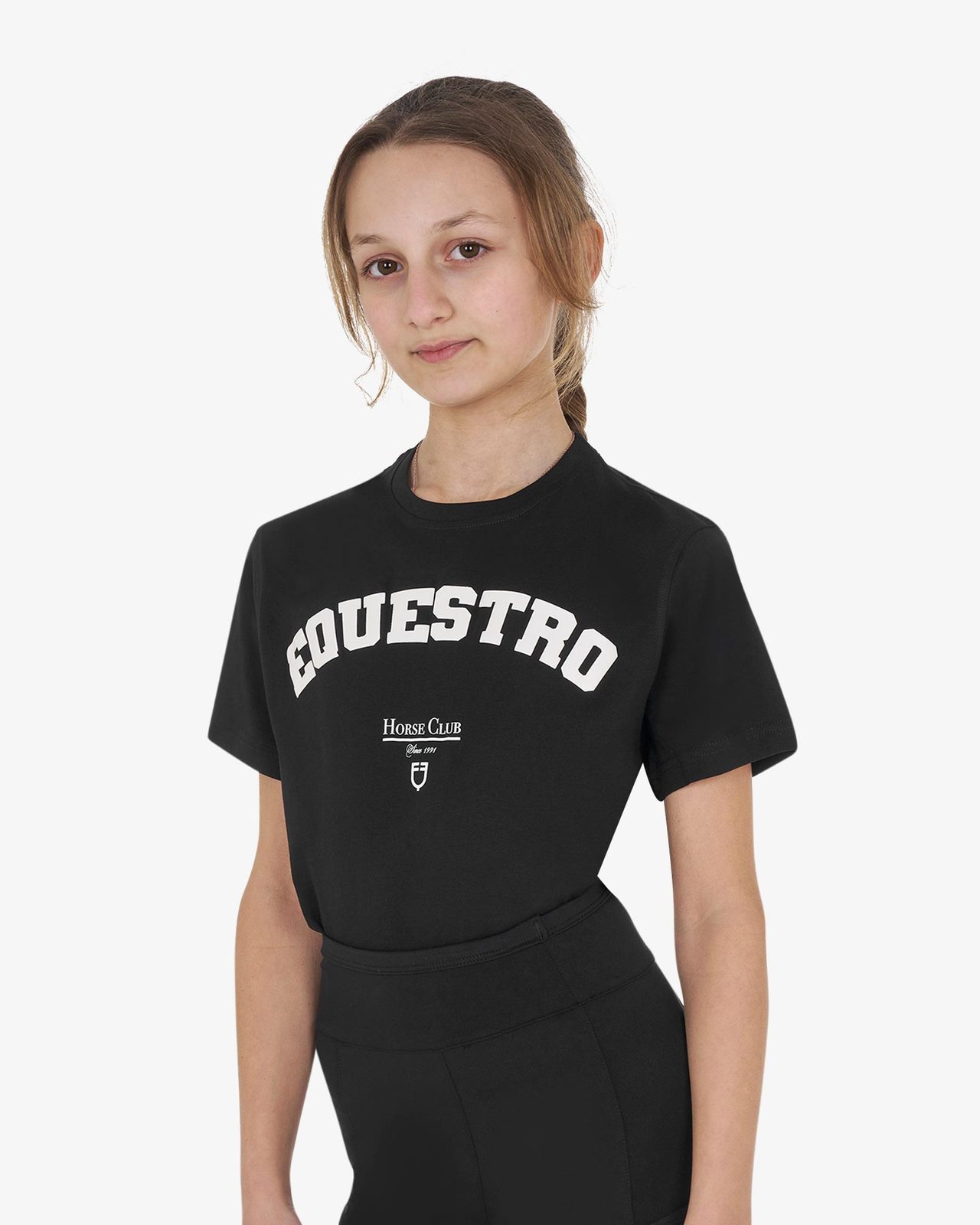 T-shirt bambina Horse Club in cotone