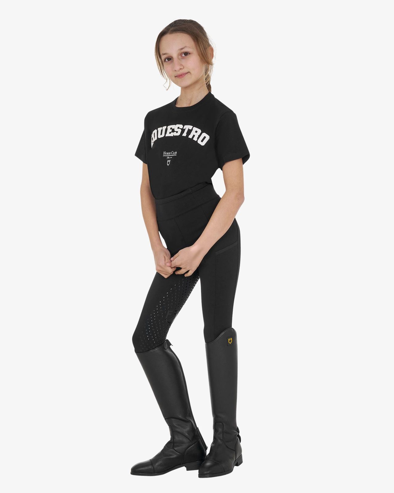 T-shirt bambina Horse Club in cotone