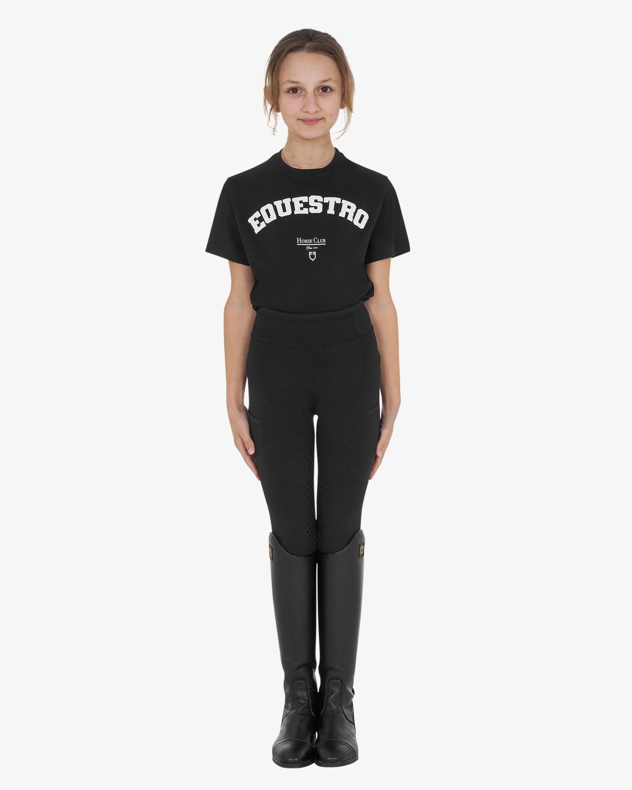 T-shirt bambina Horse Club in cotone