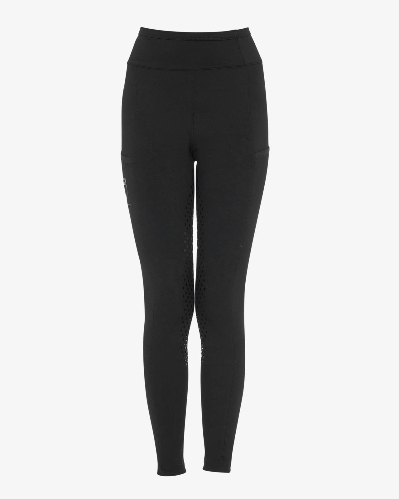Leggings bambina con decorazioni perforate