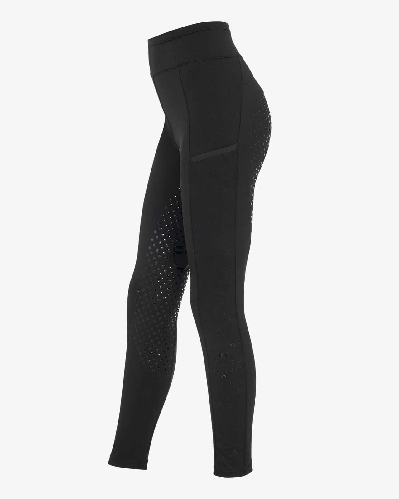 Leggings bambina con decorazioni perforate
