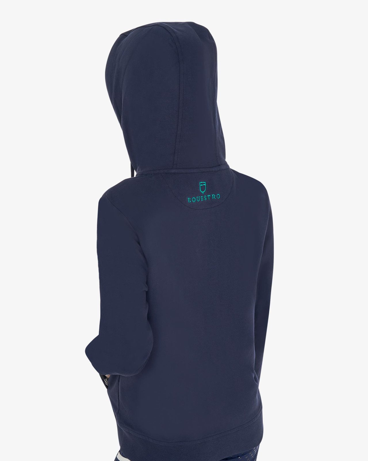 Kids' hoodie with zip and sponge lettering